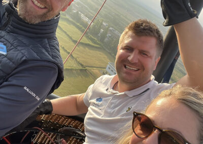 Creative Construction Team in the balloon